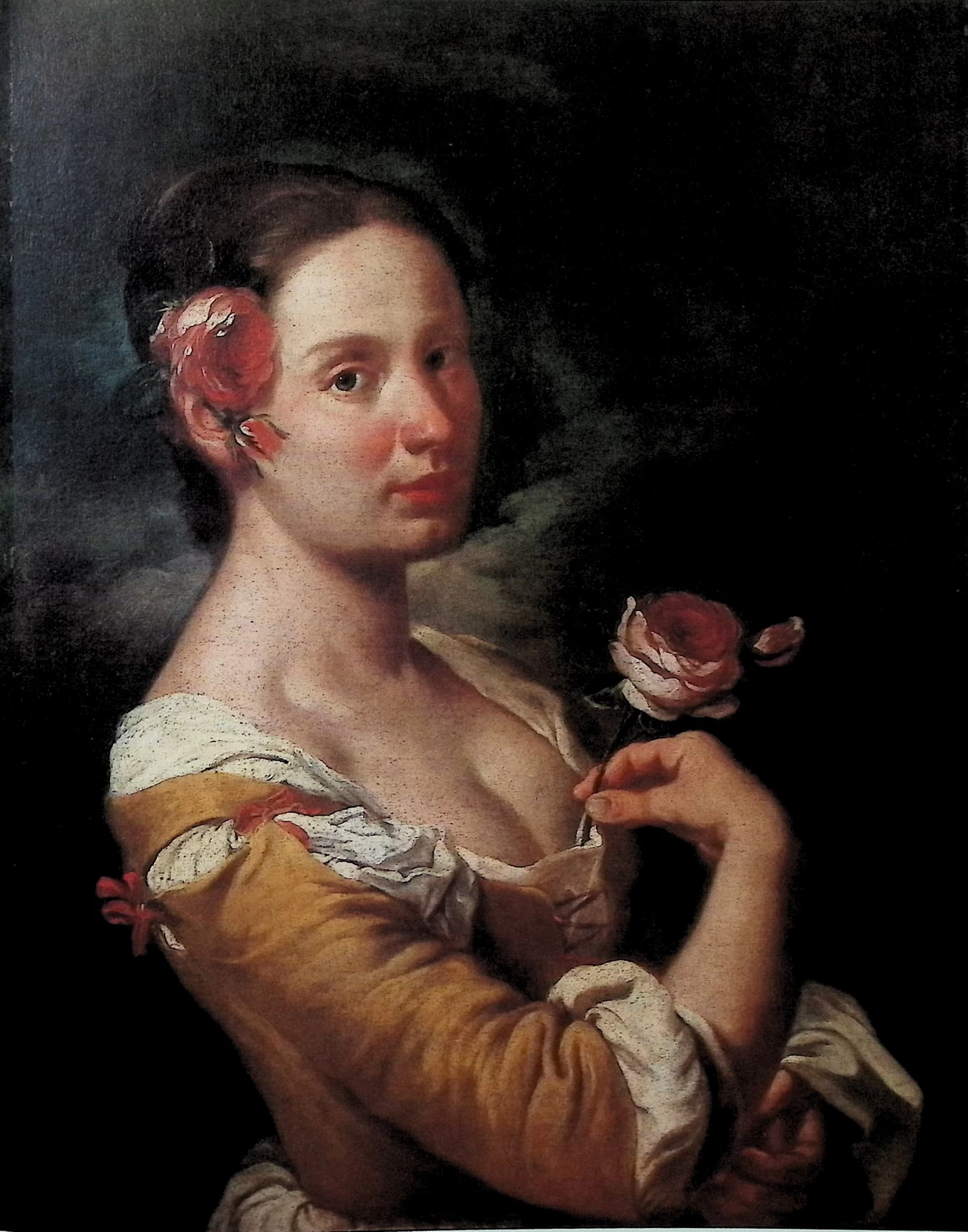 Giacomo Ceruti, il Pitocchetto - Ragazza con le rose